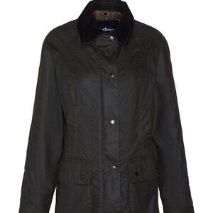 Women's Barbour Classic Beadnell Wax Jacket, size US 8, in Olive